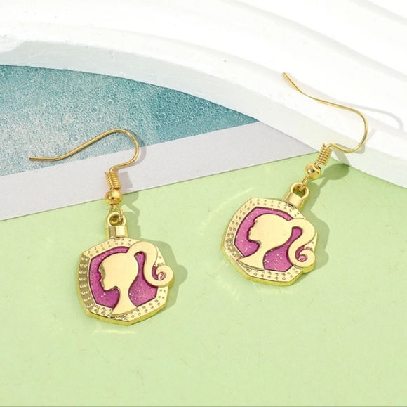 🆕 Barbie Ponytail Silhouette Earrings - Picture 5 of 6